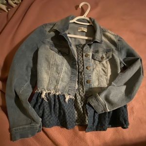 Denim jacket with cute design
